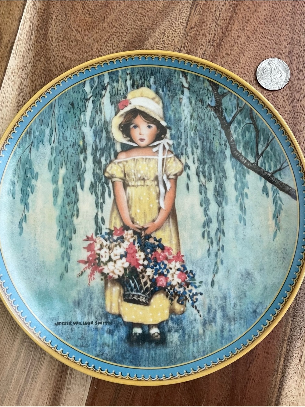 Knowles White Collector Plate "Easter" Limited Edition